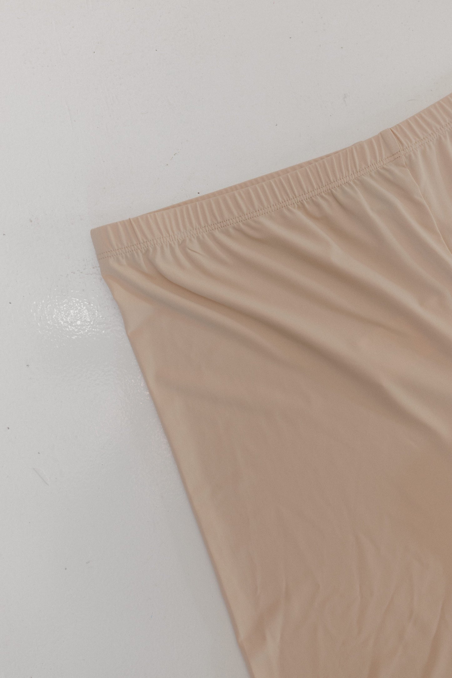 Beige fabric on a white background