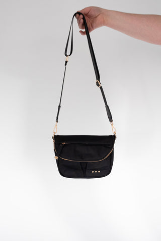 Neoprene Crossbody Bag – Black