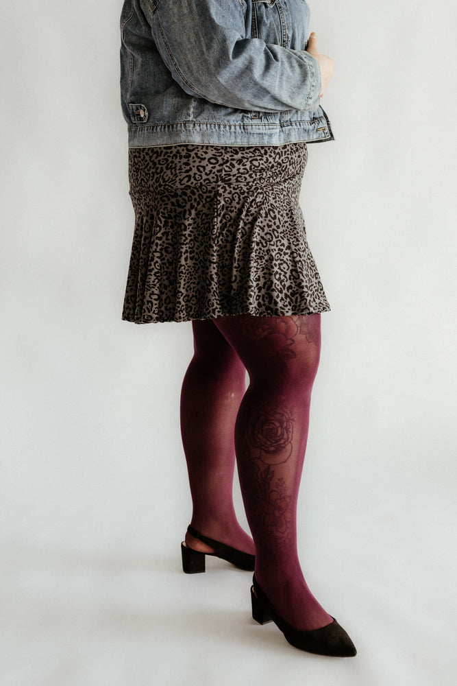 OPAQUE TIGHTS IN SUGAR PLUM