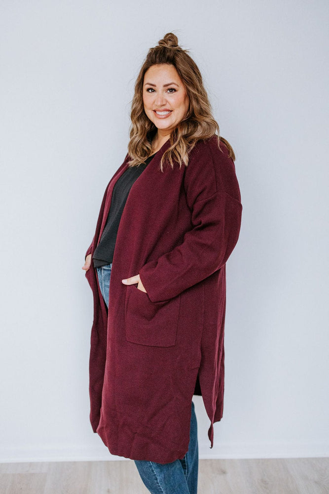 OPEN FRONT DUSTER CARDIGAN