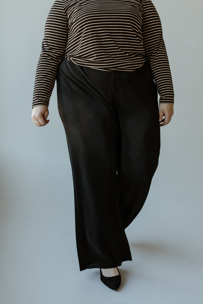 PLISSE WIDE LEG PANT