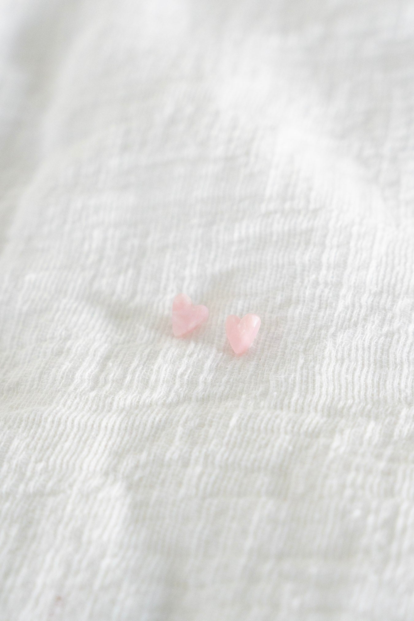 PINK HEART STUD Earrings - Love Marlow