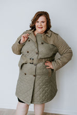 QUILTED TRENCH COAT