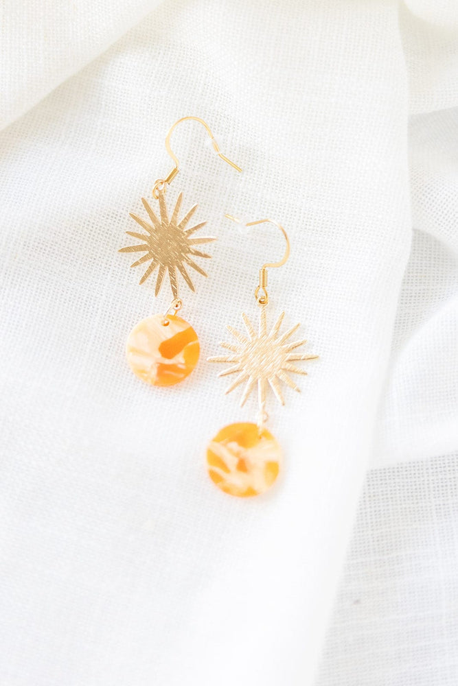 SOLANA EARRINGS IN ORANGE