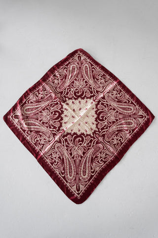 Rosewood Bandana Scarf – Silk-Touch