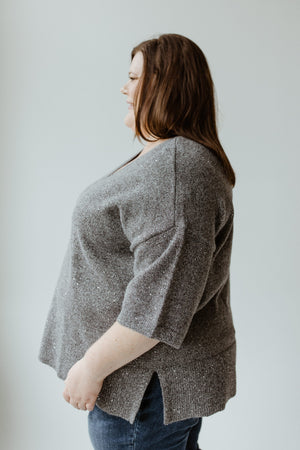 SHIMMERY GREY SWEATER