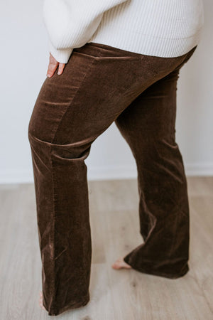 
            
                Load image into Gallery viewer, STRETCHY CORDUROY FLARE IN WALNUT
            
        