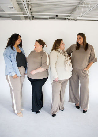 Scuba Knit Long Pants – Mocha