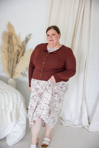 Smocked Baroque Maxi Dress – Bronze Manor