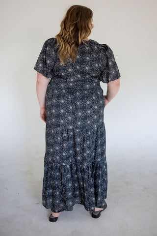 Smocked Tiered Maxi Dress – Black Sunflower