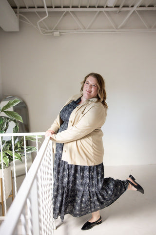 Smocked Tiered Maxi Dress – Black Sunflower