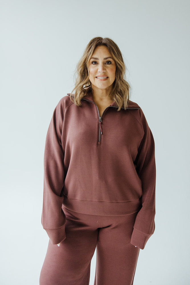 Spanx® AIRESSENTIALS HALF ZIP IN SPICE