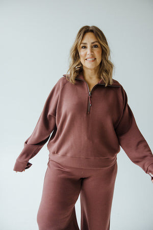 Spanx® AIRESSENTIALS HALF ZIP IN SPICE