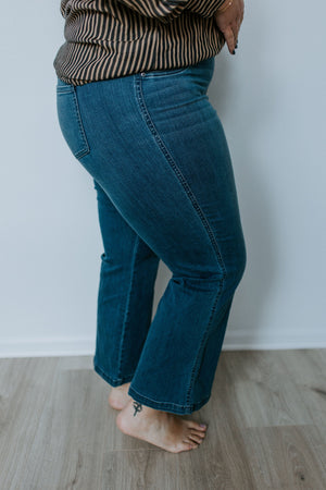 Spanx Seamed Front Wide Leg Jeans