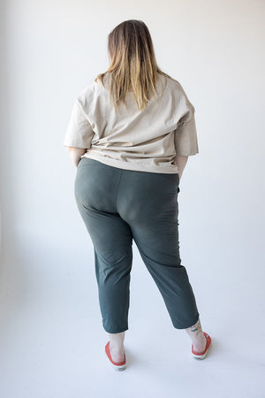 Spanx© OUT-OF-OFFICE TROUSER IN DARK PALM