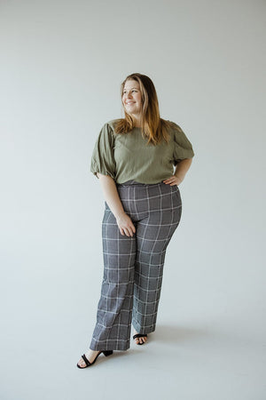 Spanx® The Perfect Pant, Wide Leg In Classic Plaid