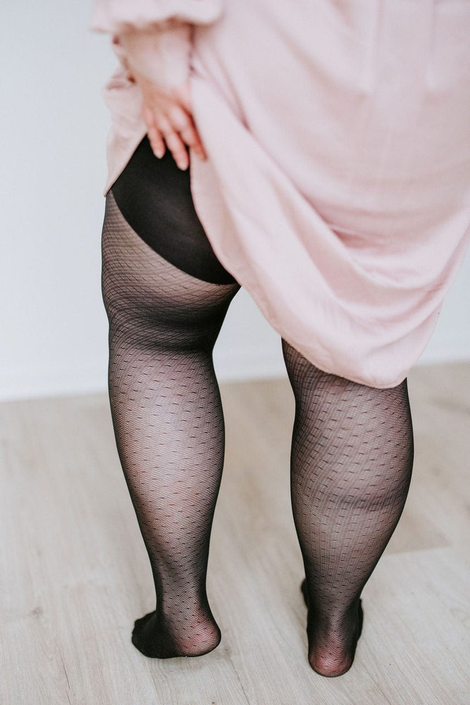 SPANX Micro-Fishnet Mid-Thigh Shaping Tights - Macy's