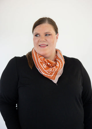 Sunset Bandana Scarf – Orange