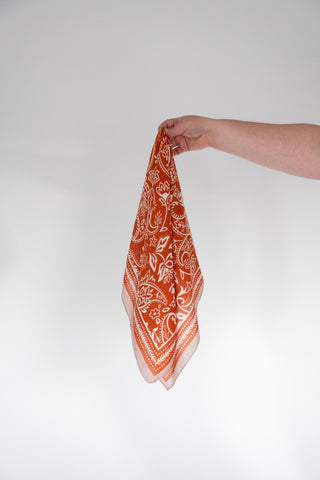 Sunset Bandana Scarf – Orange