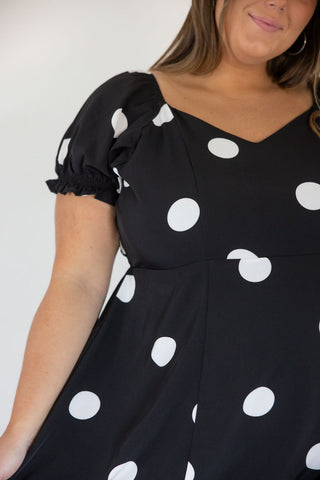 Sweetheart Polka Dot Midi Dress – Sunday Bloom