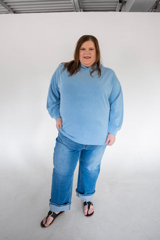 The Light As Air Hoodie: Refined Weightless Comfort in Uniform Blue