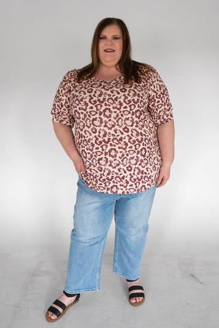 The Animalia Sculpted Bubble-Sleeve Jersey Blouse
