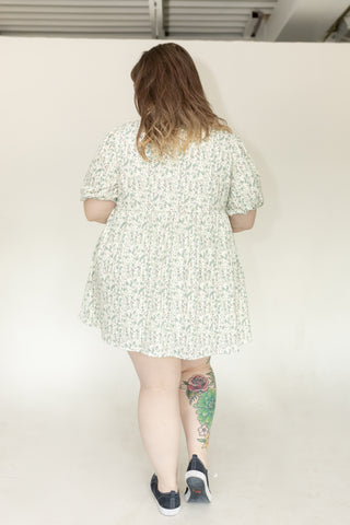 The Artisan Cotton Button-Front Fit & Flare – Dusty Turquoise
