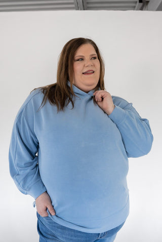 The Light As Air Hoodie: Refined Weightless Comfort in Uniform Blue