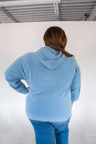 The Light As Air Hoodie: Refined Weightless Comfort in Uniform Blue