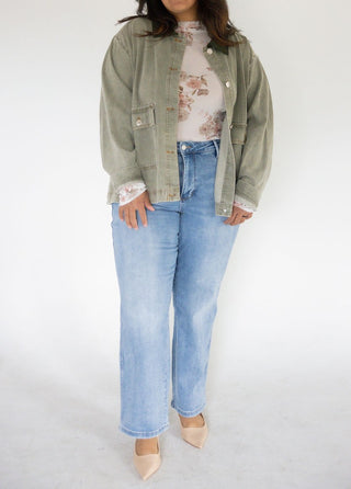 Washed Twill Barn Jacket – Olive