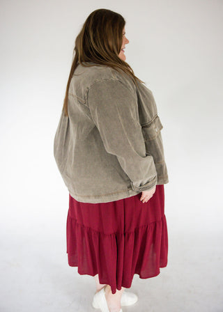 Washed Twill Barn Jacket – Ash Brown