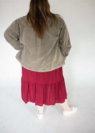 Washed Twill Barn Jacket – Ash Brown