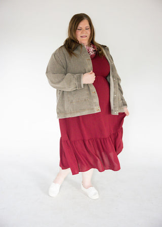 Washed Twill Barn Jacket – Ash Brown