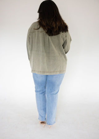 Washed Twill Barn Jacket – Olive