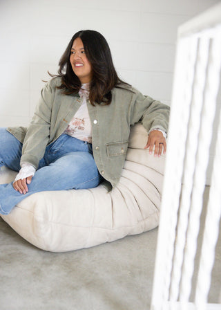 Washed Twill Barn Jacket – Olive