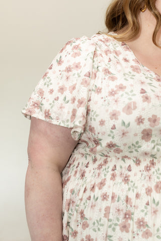 Wildberry Stitch Floral Lace Midi Dress