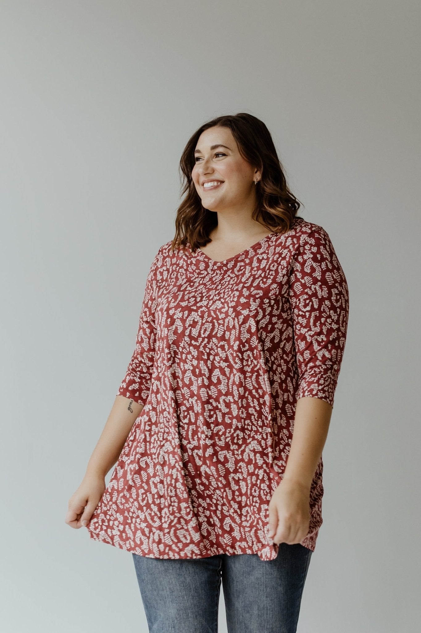 ABSTRACT ANIMAL PRINT TUNIC - Love Marlow