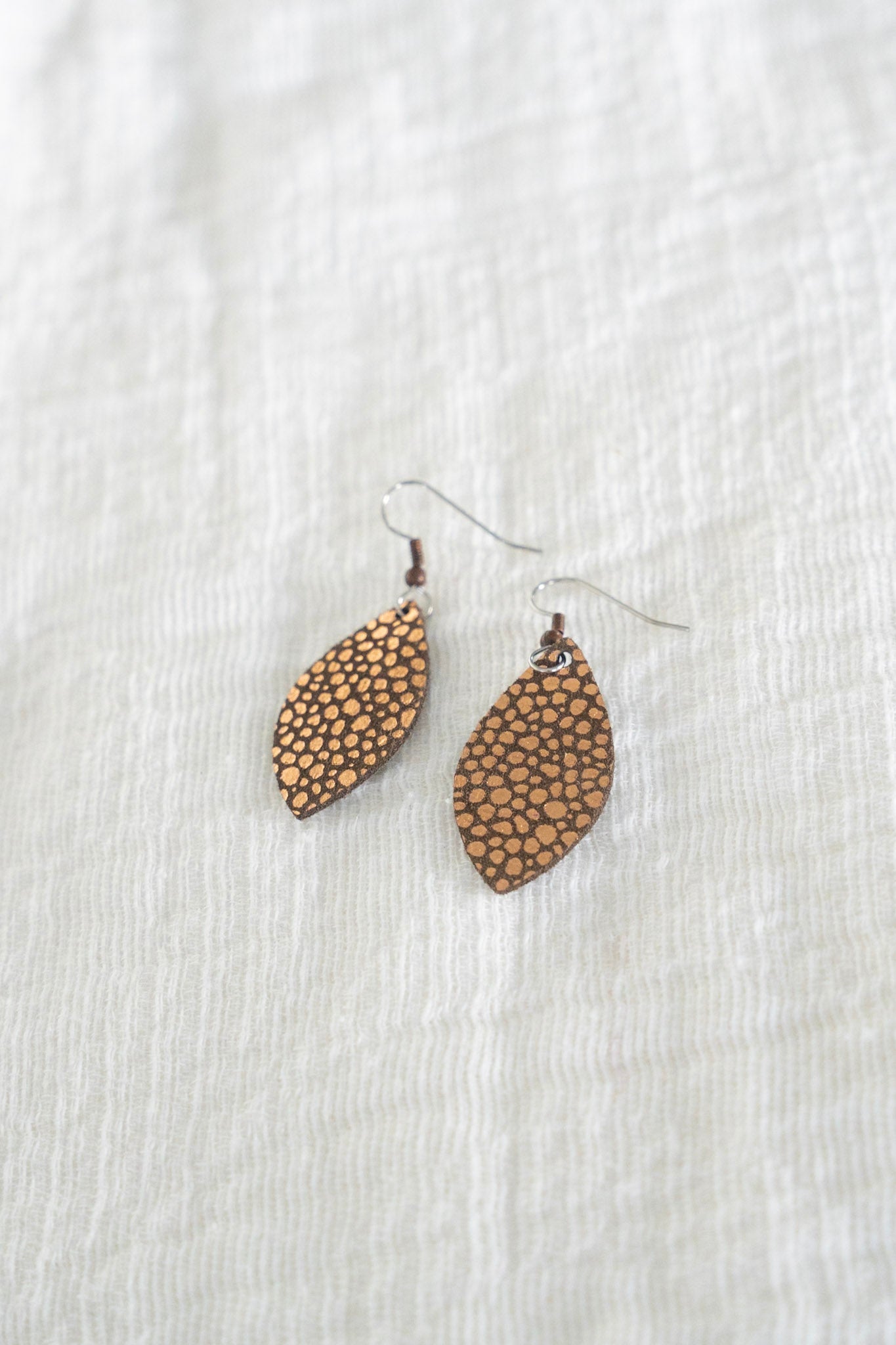 Aileen Earrings in Abstract Metallic - Love Marlow