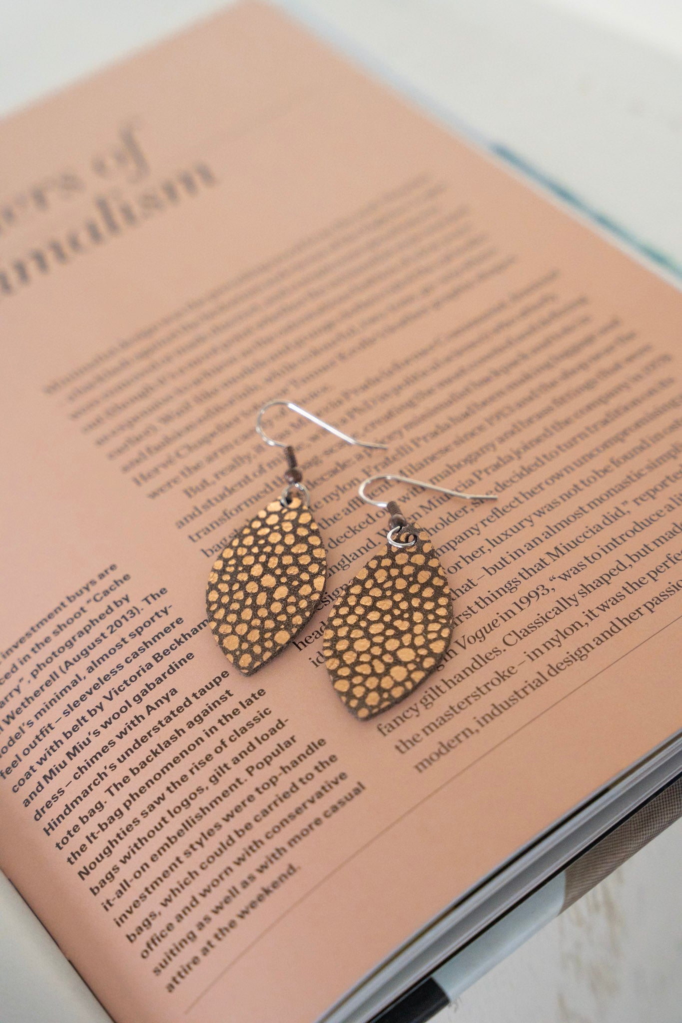 Aileen Earrings in Abstract Metallic - Love Marlow