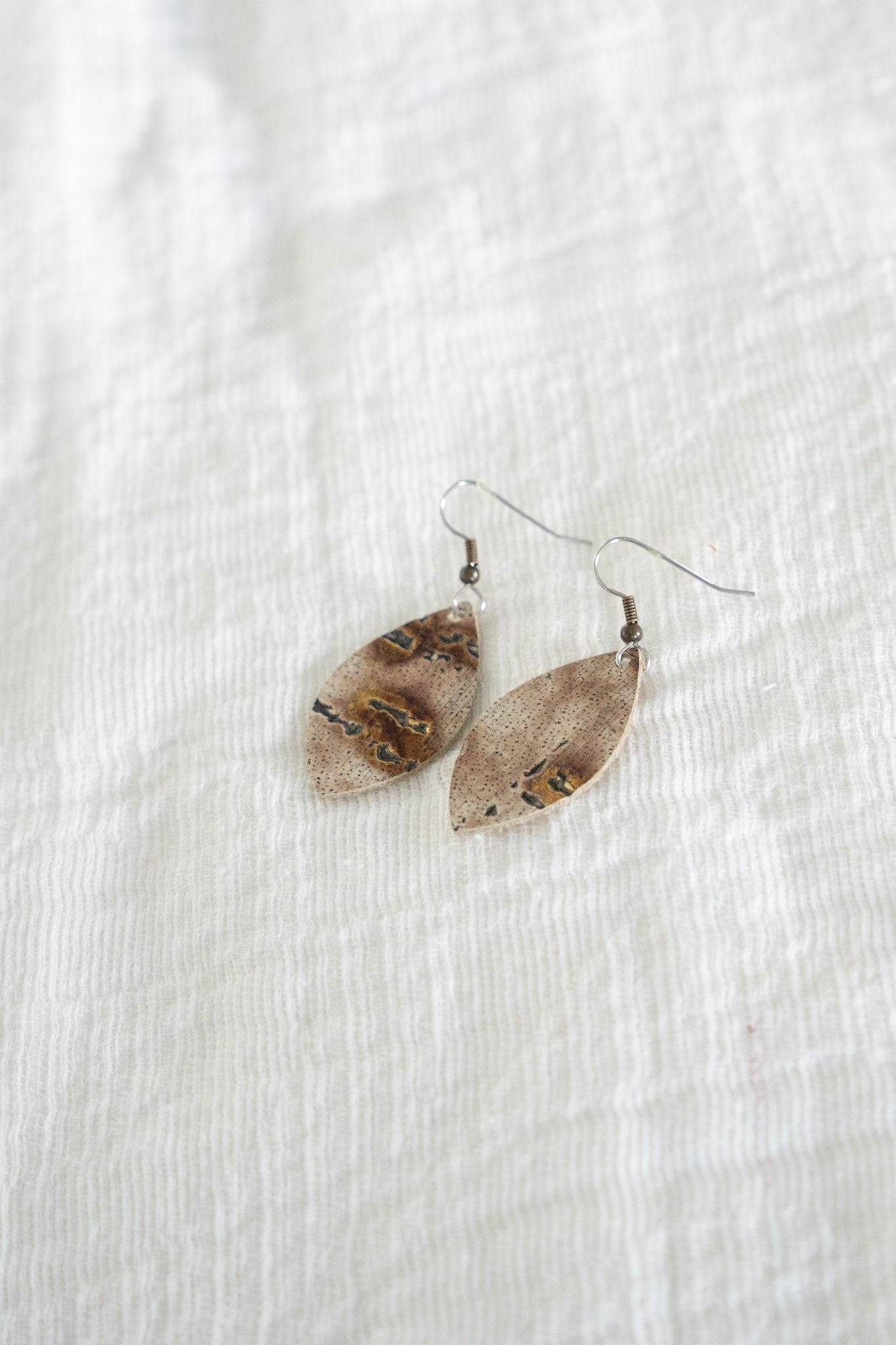 AILEEN EARRINGS IN BIRCH BARK - Love Marlow