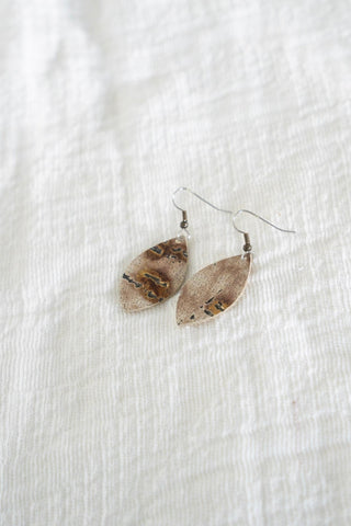 AILEEN EARRINGS IN BIRCH BARK - Love Marlow