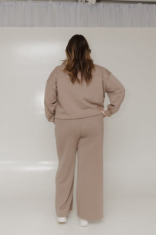 AIRLUXE HALF ZIP DOLMAN PULLOVER IN MOCHA - Love Marlow