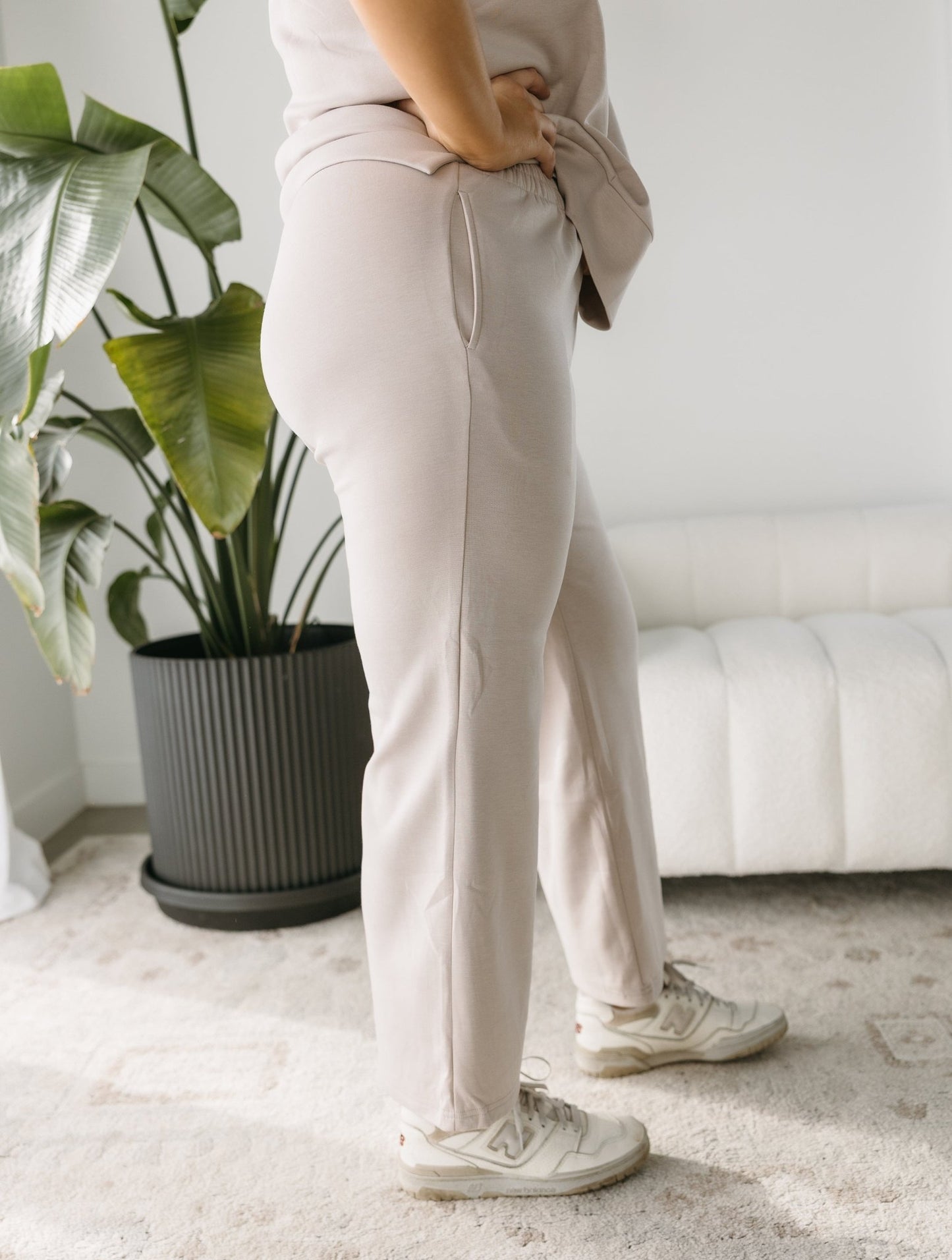 AIRLUXE STRAIGHT LEG PANTS IN JETSTREAM - Love Marlow