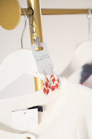 Ali Earrings in Poppy - Love Marlow
