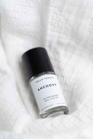 ANCHOVY SILVER METALLIC NAIL POLISH – VEGAN ODORLESS & NON - TOXIC - Love Marlow