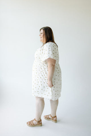BABYDOLL DAISY PRINT KNEE LENGTH DRESS - Love Marlow