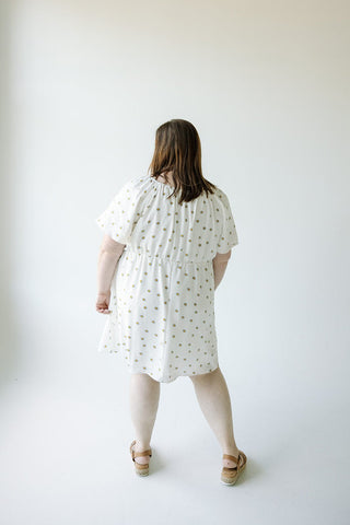 BABYDOLL DAISY PRINT KNEE LENGTH DRESS - Love Marlow