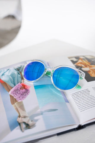 BARBADOS SUNGLASSES IN BLUE - Love Marlow