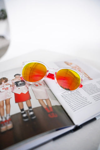 BARBADOS SUNGLASSES IN RED - Love Marlow