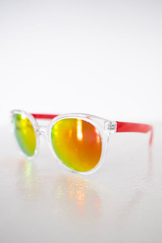 BARBADOS SUNGLASSES IN RED - Love Marlow